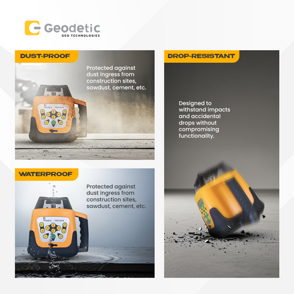 Geodetic FRE203N Red Beam Laser Level – 360° Self-Leveling (Horizontal or Vertical) | Professional Grade