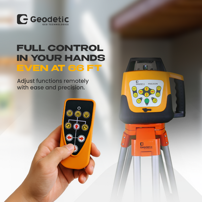Geodetic FRE203N Red Beam Laser Level – 360° Self-Leveling (Horizontal or Vertical) | Professional Grade