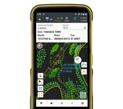 Geodetic ORB Ultra-rugged Android data controller with 5.5” HD+ display for different applications.